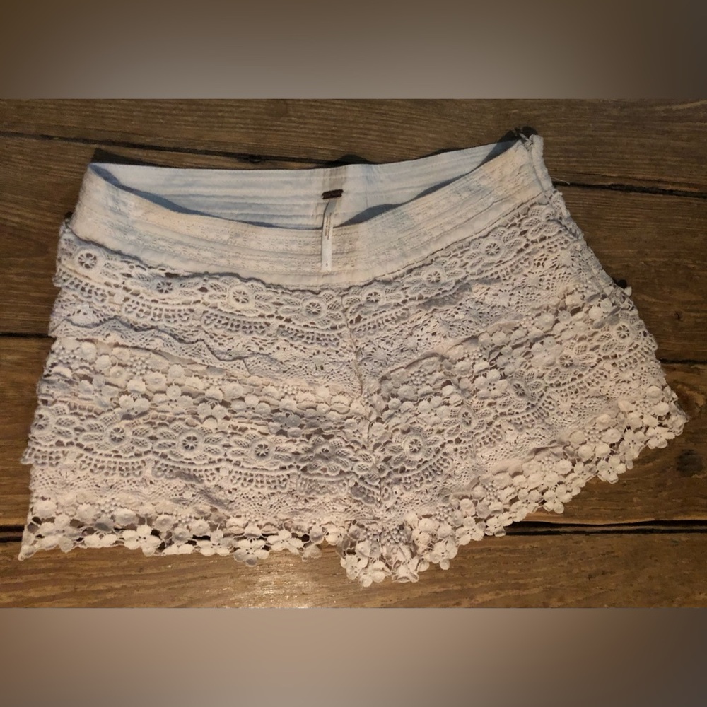 Free People Lace Crochet shorts